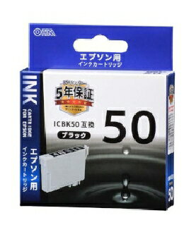 OHM（オーム電機） エプソン ICBK50互換（ブラックx1） 4971275140967 INK-E50B-BK