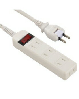 Rakuten - OHM（オーム電機） ブレーカー・シャッター付 安全タップ（4個口/2m/ホワイト） 4971275050334 HS-TV42S