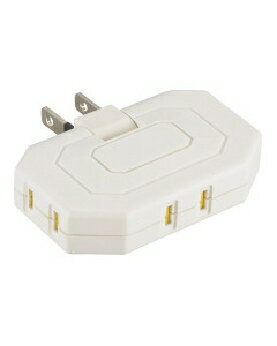 Rakuten - OHM（オーム電機） コーナータップ（3個口/シャッター付/ホワイト） 4971275050938 HS-TM3MC3PBT