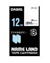 CASIO（カシオ） ネームランド透明テープ 黒文字12mm 4971850123620 XR-12X