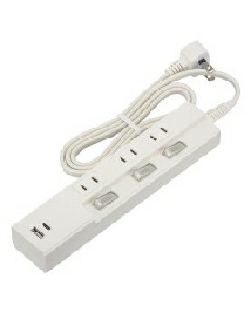Rakuten - OHM（オーム電機） 節電タップ（3個口/1m/Type-C[PD対応]×1、Type-A×1）　4971275010093 HS-TPU31PD23-W