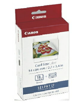 Rakuten - Canon（キャノン） カラーインク/ペーパーセット（カードサイズ/全面シール18枚） 4960999047072 KC-18IF