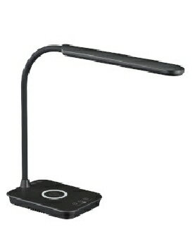 OHM（オーム電機） 【ワイヤレス充電機能付き】LEDデスクライト（680Lm/ブラック） 4971275618459 ODS-LDQ338K-K [ブラック]