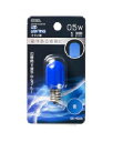 OHM（オーム電機） LEDナツメ球（装飾用/0.5W/1lm/青色/T20/E12/ブルー） 4971275646063 LDT1B-H-E12 13