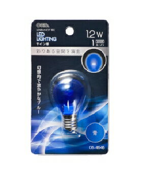 Rakuten - OHM（オーム電機） LEDサイン球（装飾用/1.2W/1lm/クリア青色/S35/E17） 4971275646469 LDS1B-H-E17 13C