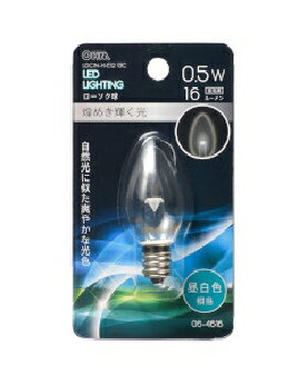 Other - OHM（オーム電機） LEDローソク球（装飾用/0.5W/16lm/昼白色相当/C7/E12/クリア） 4971275646162 LDC1N-H-E12 13C