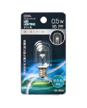 Rakuten - OHM（オーム電機） LEDナツメ球（装飾用/0.5W/16lm/昼白色相当/T20/E12/透明クリア） 4971275646049 LDT1N-H-E12 13C