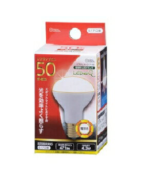 Rakuten - OHM（オーム電機） LED電球 レフランプミニ形（50形相当/471lm/電球色/E17/配光角150°/密閉形器具対応） 4971275607699 LDR4L-W-E17 A9 [電球色]