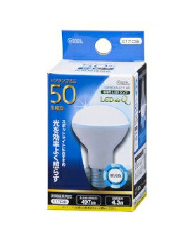 OHM（オーム電機） LED電球 レフランプミニ形（50形相当/497lm/昼光色/E17/配光角150°/密閉形器具対応） 4971275607705 LDR4D-W-E17 A9 [昼光色]