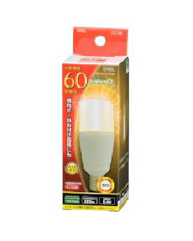Rakuten - OHM（オーム電機） LED電球 T形（小形60形相当/805lm/電球色/E17/全方向270°/密閉形器具対応/断熱材施工器具対応） 4971275637399 LDT6L-G-E17 IG92 [電球色]