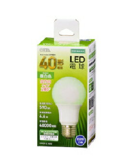 Rakuten - OHM（オーム電機） LED電球（40形相当/590lm/昼白色/E26/全方向配光280°/密閉形器具対応） 4971275644557 LDA5N-G AG52 [昼白色]