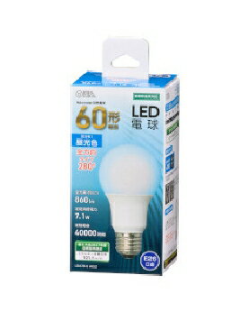 Rakuten - OHM（オーム電機） LED電球（60形相当/860lm/昼光色/E26/全方向配光280°/密閉形器具対応） 4971275644595 LDA7D-G AG52 [昼光色]