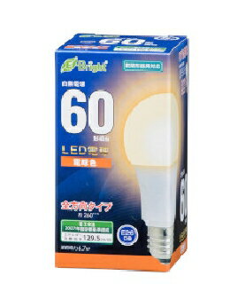 Rakuten - OHM（オーム電機） LED電球（60形相当/868lm/電球色/E26/全方向配光260°/密閉形器具対応） 4971275643437 E-Bright LDA7L-G AG27 [電球色]