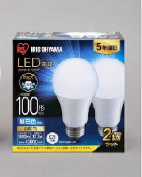 Rakuten - IRISOHYAMA（アイリスオーヤマ） 【2個セット】LED電球 E26 広配光 100形相当 4967576408233 ECOHiLUX LDA12N-G-10T62P [昼白色]