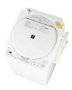 SHARP（シャープ） タテ型洗濯乾燥機 洗濯容量8kg 乾燥容量4.5kg 4550556103114 穴なし槽 ES-TX8H-W [ホワイト系]