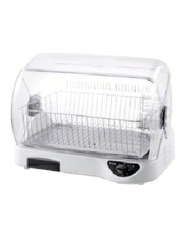 取寄せ商品。（お届けまで1週間ほどお時間がかかります。）★取り寄せ商品★【特長】高温熱風とAg抗菌加工で清潔乾燥。省スペース・コンパクト設計。●約100度の熱風で清潔乾燥※　　熱風が吹き出して、食器、まな板も清潔に乾燥させます。　　※室温23度時、庫内吹き出し口温度●きれいな空気で乾燥し、水受けも清潔、Ag抗菌加工フィルター＆水受け　　空気を吸い込む吸気口についたフィルターにAg抗菌加工を施して庫内にきれいな空気を送り込み、水受けも清潔に使えます。●ステンレス製はし立て　　ステンレス製の小物入れつきのはし立てが付いており、底板は取りはずしてお手入れ可能●取りはずせるステンレス製トレイ、清潔に使えて、お手入れ簡単　　本体から取りはずせるステンレス製のトレイがついて丸洗いできます。食器カゴ、はし立てもステンレス製でお手入れに便利です。●ダイヤル式60分タイマー●省スペース・コンパクト設計　　幅50.2×奥行37.2cmの設置スペース。6人分の食器がらくに収納できます。　　まな板（40.0×22.5×3.0cm以下）も収納できて乾燥OK【仕様】●定格電圧100V●定格周波数50-60Hz●定格消費電力305W●サイズ 幅×奥行×高さ（約）50.2×37.2×37.6(cm)●ふた開き時の高さ (約)38.4(cm)●質量 (約)4.3kg●コードの長さ（約）1.80mDHGS401