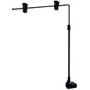 L型スライドマグネットPOP オールブラックH340〜580×W300 H340〜W580×W300mm スチール 黒塗装【1本入】