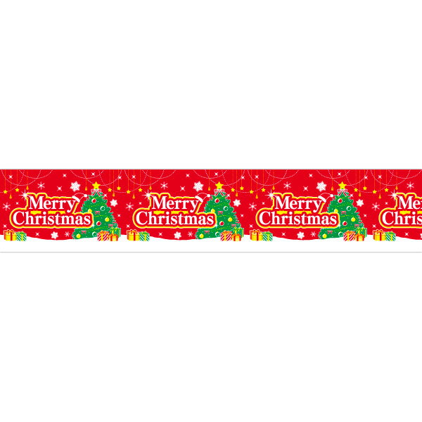 ビニール幕 Merry Christmas（Holy Night）　60cm×50m巻　PE【1本入】