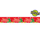 ビニール幕 Merry Christmas（Holy Night）［45cm（H）］　45cm×50m巻　PE【1本入】