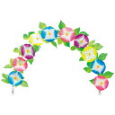 朝顔 アーチクリップ L94cm花径:9cm 布・不織布・PET・ABS【1本入】