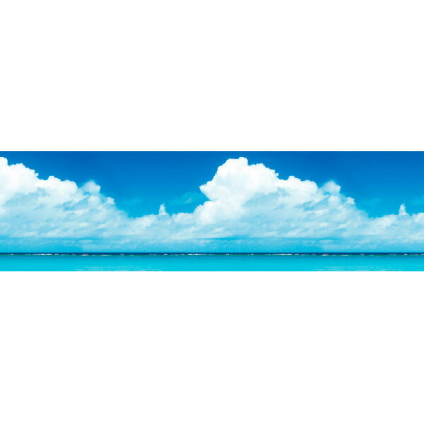 樂天商城 - ビニール幕 青空と海のイメージ ［45cm（H）］　45cm×50m巻　PE0.07mm(t)【1本入】
