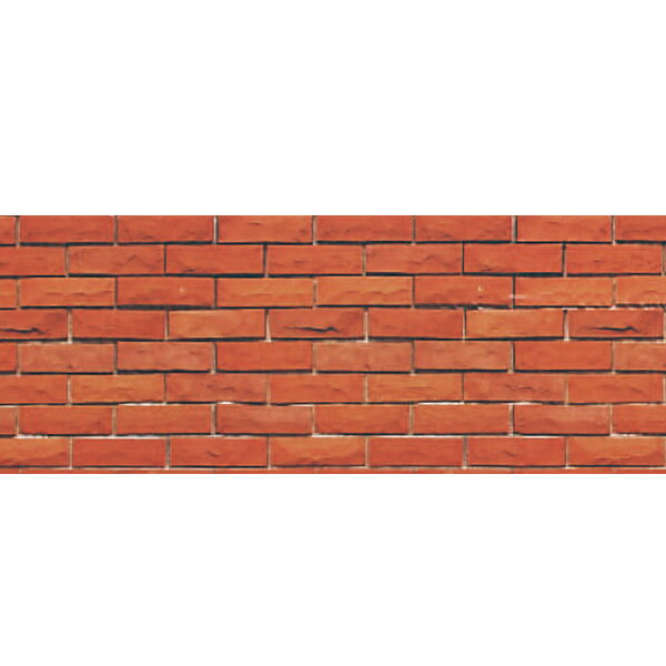 ビニール幕 レンガ（写真） ［45cm（H）］　45cm×50m巻　PE【1本入】