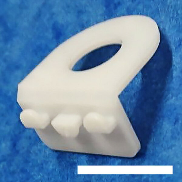 ビニール吊りつまみ （白）　17×18mm　PVC【20個入】