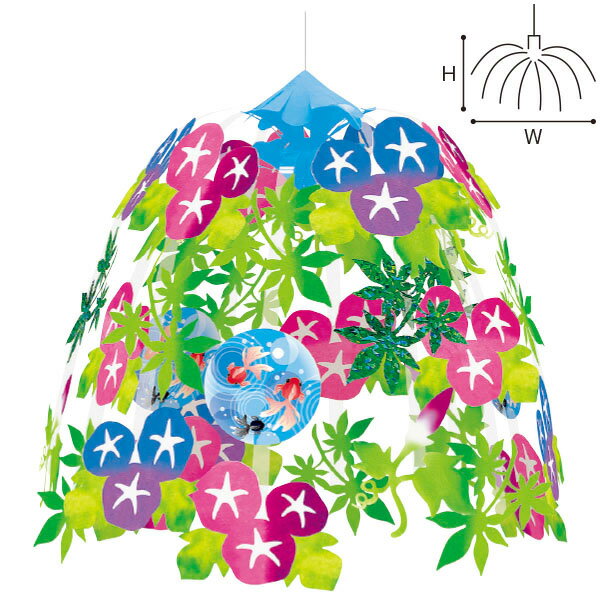 Rakuten - 涼風朝顔センター　H60×W60cm　不織布・紙・PVC【1ヶ入】