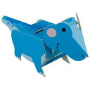 dancoo! 貯金箱 恐竜シリーズ(プラキオサウルス) 組立前:A5〜 14.8×21cm 紙 段ボール(G段 片面印刷4cニス)【1セット(50枚)入】