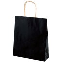 紙手提げ袋 ブラック 小(200枚入) H30×W26×D8cm 未晒【1ロット入】