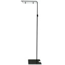 【時間指定不可】フロアスタンド(黒) H1430〜2400×W420mm スチール・樹脂【1台入】