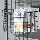 ネット用半円カゴ(シート付)W400(ブラック) 外寸:H200×W400×D200mm カゴ:スチール、シート:PVC0.8【1台入】