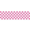ビニール幕 市松(ピンク) 60cm×50m巻 PE【1本入】