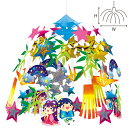 星降る七夕センター H60×W60cm 不織布・紙・PVC【1ヶ入】
