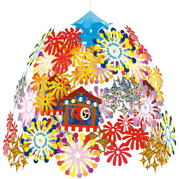 やぐら花火センター H60×W60cm 不織布・紙・PVC【1ヶ入】