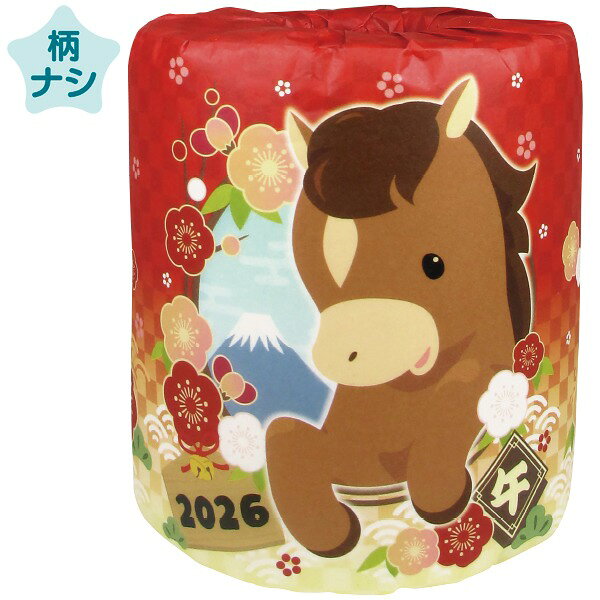 樂天商城 - トイレットロール干支（午）　Φ10.3×11.5cm　【100個入】
