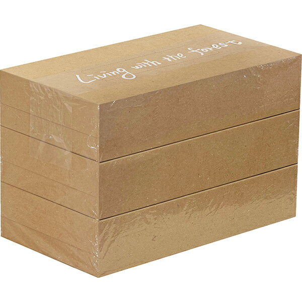 【代引き不可】花粉の少ない森づくり運動BOXティッシュ150W 3P（3P×60個）　115×210×(45×3)Hmm　【1セット入】