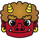 節分・鬼面(特大)