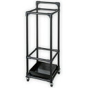 【時間指定不可】【代引き不可】ポールキャリー H110×W37×D37cm スチール、PVC【1台入】