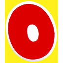 数字シール 「0」 年間POP 数字シール NO2-0 35mm