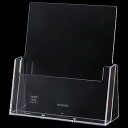 カタログホルダーD (A4縦置用) 器具 カード・リーフレット用品 RY8-0004D スチロ-ル H250×W235×D92mm