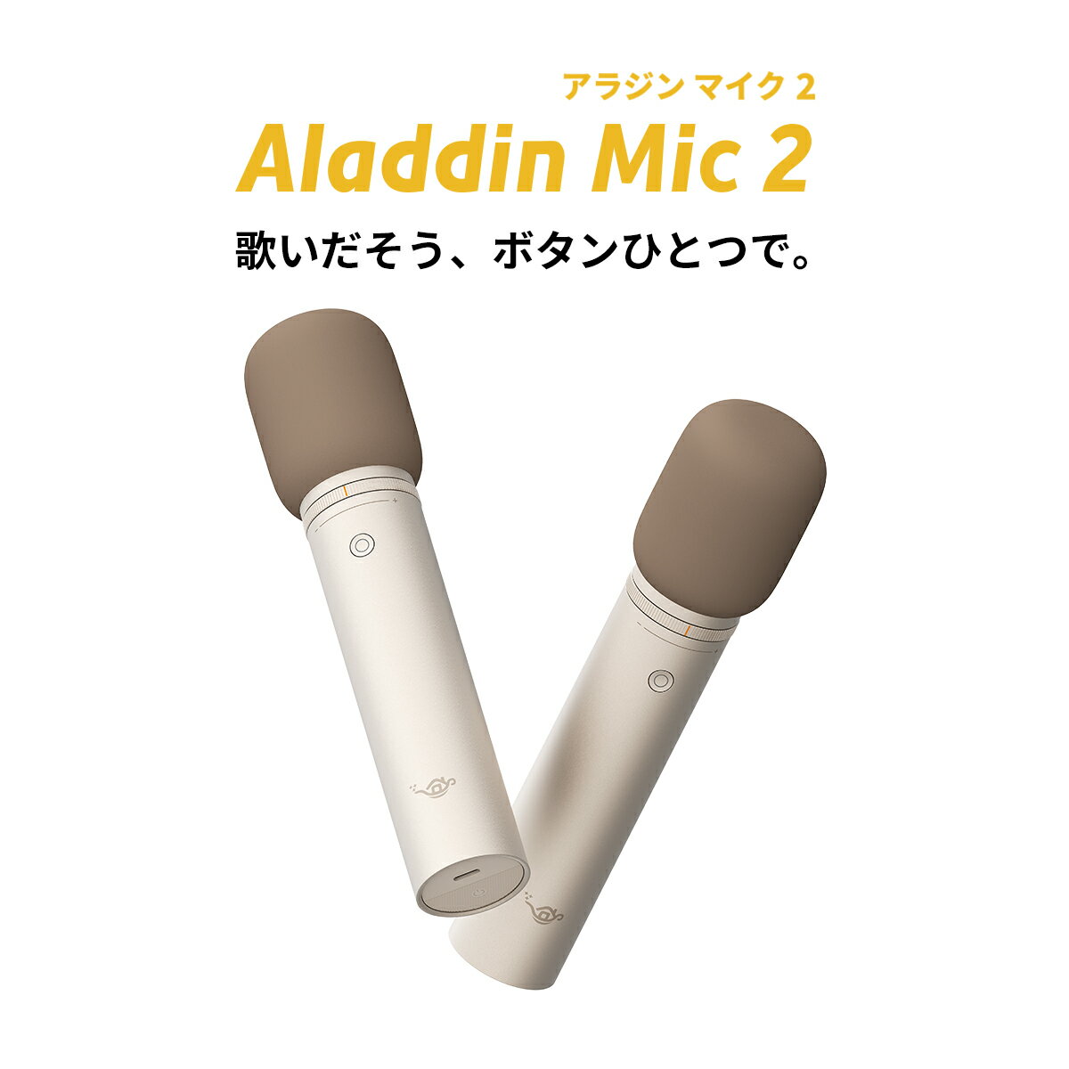 Aladdin Mic2（アラジン マイク）カラオケ アラジンマイク 2 マイクセット 家庭用 カラオケマイク ダイナミックマイク USB 高音質 ワイヤレスマイク