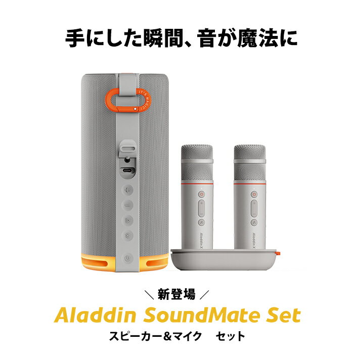 Aladdin SoundMate Set スピーカー＆マイク セット カラオケ