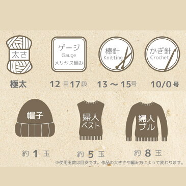 毛糸 極太 内藤商事 アラフォスロピー 色番1230〜9987 ウール 取寄商品