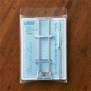 手芸 道具 クロバー ヘアピンレース「ミニ」(2cm幅) 1ケ 専用ツール 毛糸のポプラ
