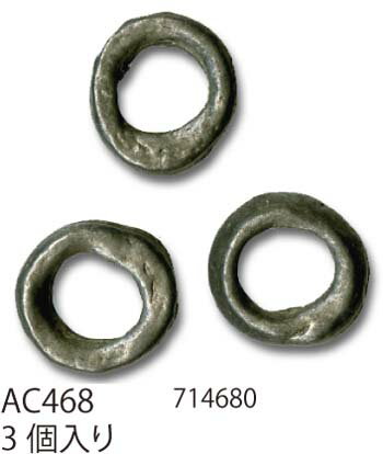 手芸 ビーズ メルヘンアート AC468キャストピュータービーズパーツ 1袋3個 3袋入 金属【取寄商品】