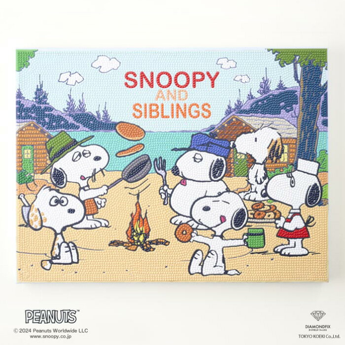 手芸 KIT 東京交易 DIAMONDFIX DF34-PN001 SNOOPY AND 1枚 ビーズ手芸【取寄商品】