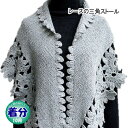 【秋冬】レースの三角ストール【中級者】【編み物キット】
