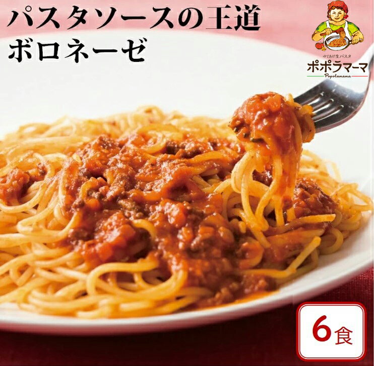 【 送料無料 パスタソース 】 ボロネーゼ 110g×6食セット/ 大人気　生パスタ専門店の味 おいしい 時短　レトルト （常温商品 ネコポス）