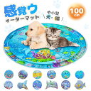 P5倍!《5%-15%クーポン 4日20:00~》感覚ウォーターマット 100cm 猫のプレイマット送料無料 ポータブル猫ベッド 水プレイマット 感覚プレイマッ...